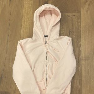Pink hoodie (brandy Melville)